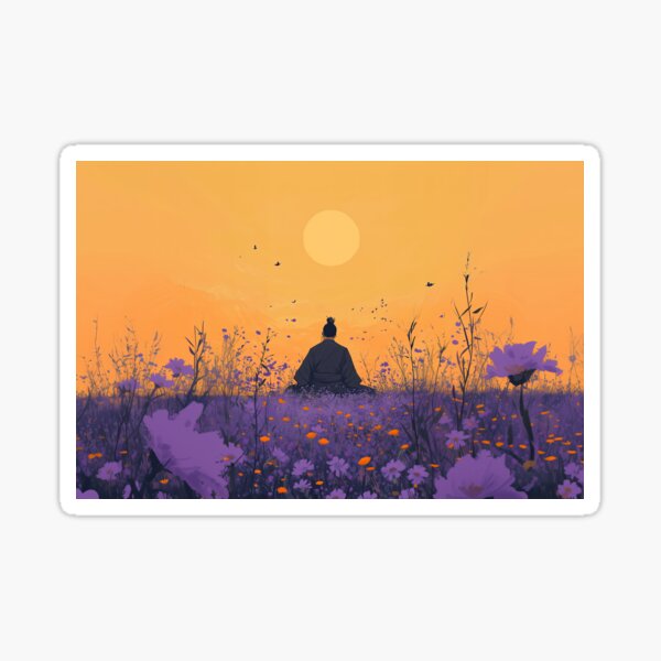Item preview, Samurai meditating designed and sold by PhantomOutlaw.