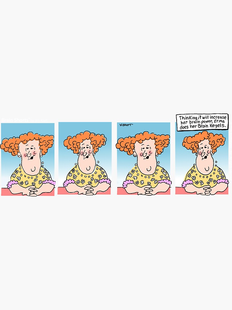 Thumbnail 3 of 3, Sticker, Brain Kegels Physical Therapy designed and sold by jimkraft777.