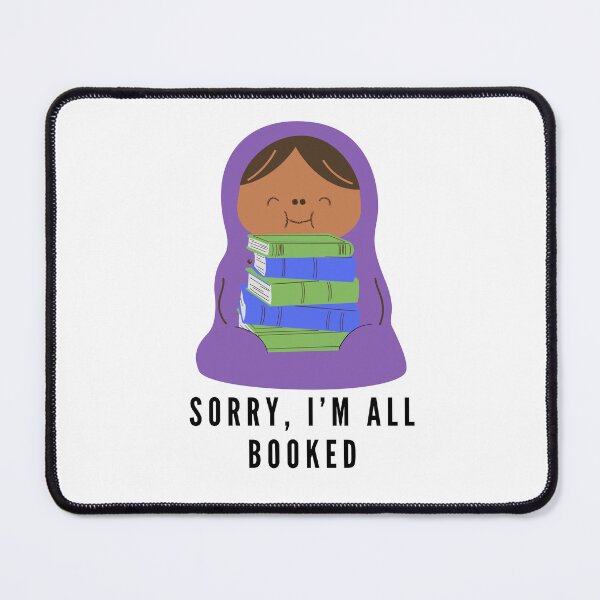 Item preview, Sorry, I'm all booked - happy purple reading burrito designed and sold by CreativeStrand.