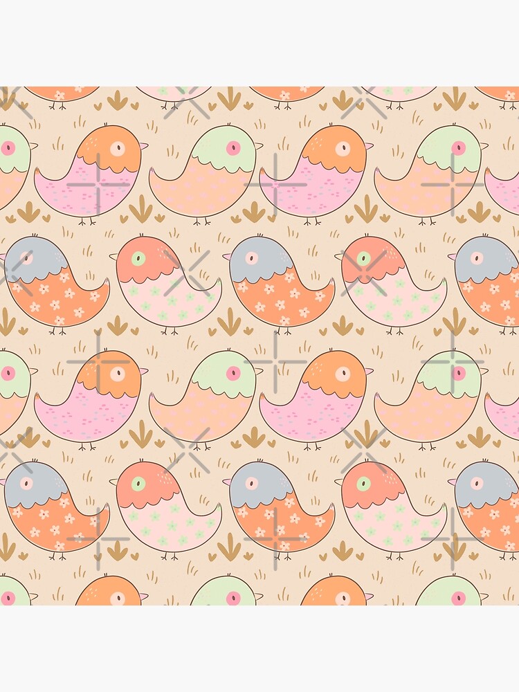 Thumbnail 2 of 2, Tote Bag, Cute Baby Farm Birds Chicken Chicks Country Living Garden Brown designed and sold by wispyfox.