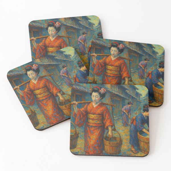 Item preview, Japanese Edo Era Women – Vintage Style Impressionist Artwork designed and sold by DelMoore93.