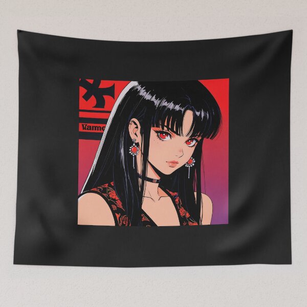Item preview, Copia de Japanese manga girl with tattoos, 80s, red bikini. designed and sold by EpicMerchRealm.