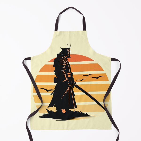 Artikelvorschau, Samurai-Krieger mit Katana bei Sonnenuntergang entworfen und verkauft von Mirsh-design.