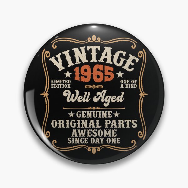 Item preview, 60th Birthday Vintage 1965 Well Aged 60 Awesome Years designed and sold by eclecTEEq.