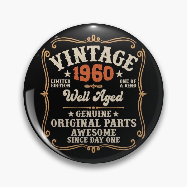 Item preview, 65th Birthday Vintage 1960 Well Aged 65 Awesome Years designed and sold by eclecTEEq.