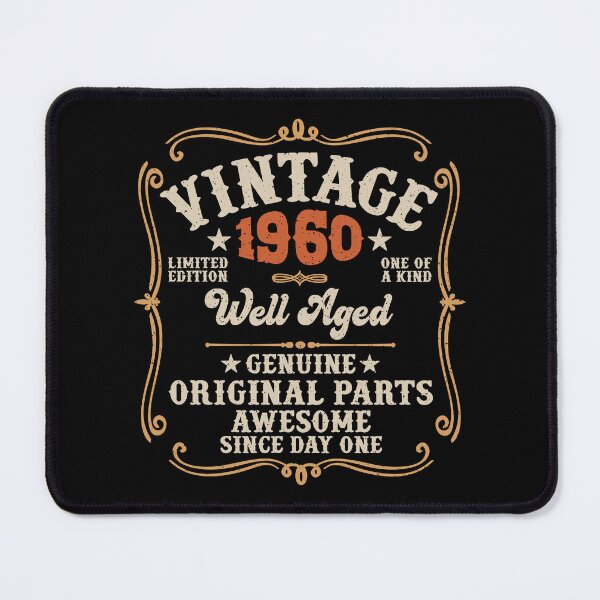 Item preview, 65th Birthday Vintage 1960 Well Aged 65 Awesome Years designed and sold by eclecTEEq.