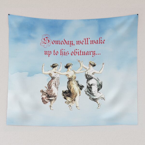 Item preview, Dancing On His Grave, or, Someday, We'll Wake Up To His Obituary designed and sold by Pixelchicken.