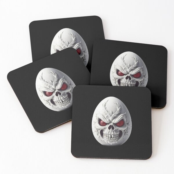 Item preview, A White Scary Demon Easter Egg designed and sold by ashutoashutosh.
