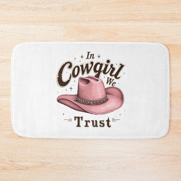 Item preview, In Cowgirl We Trust - Pink Western Hat designed and sold by Moad Fahim.
