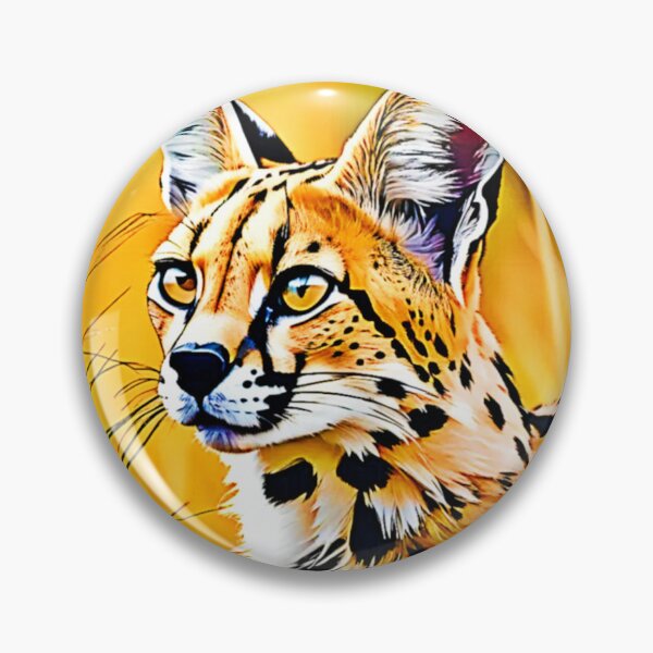 Item preview, African Serval Art designed and sold by Health And Fitness Posts e-Store.