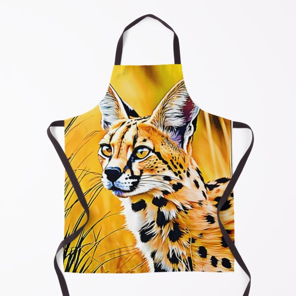 Item preview, African Serval Art designed and sold by Health And Fitness Posts e-Store.