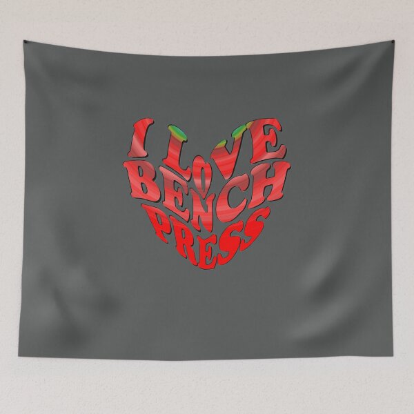 Item preview, Bench Press Heart Fitness Art designed and sold by Zakrytos ★★★★★.