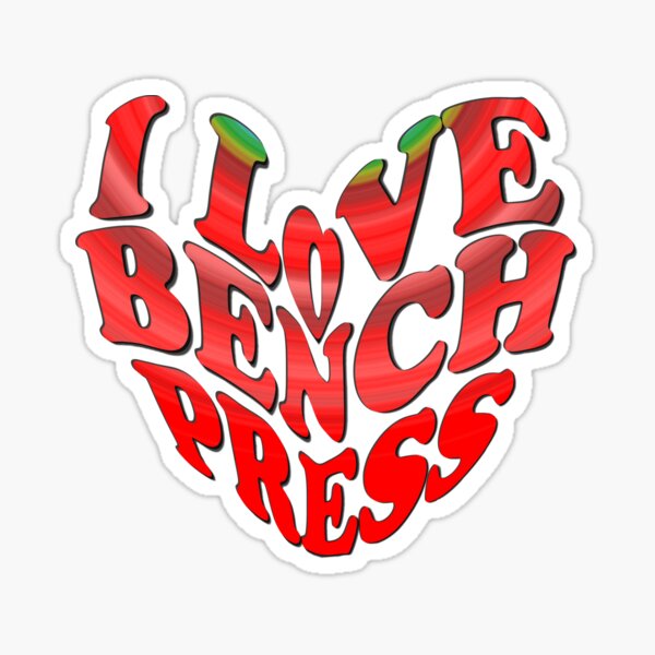 Item preview, Bench Press Heart Fitness Art designed and sold by Zakrytos ★★★★★.