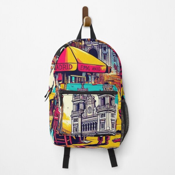 Item preview, Madrid City Comic Style Design - Perfect for Travel Lovers & Vacation Accessories designed and sold by knalpot-design.