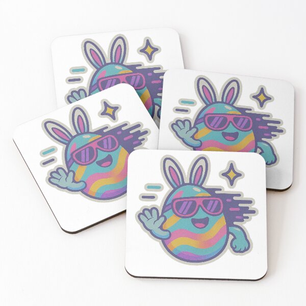 Item preview, Eggstra Cool Bunny – Vaporwave Easter Vibes designed and sold by McZerrill.