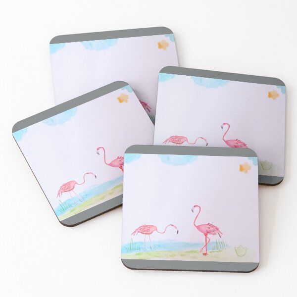 Item preview, Watercolour On Paper Flamingo Explore Love designed and sold by Sundayarty.
