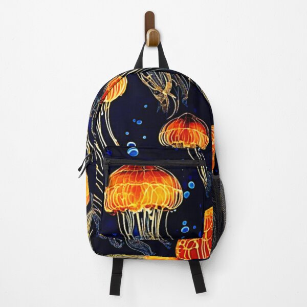 Item preview, Glowing Ocean Jellyfish Art designed and sold by Health And Fitness Posts e-Store.