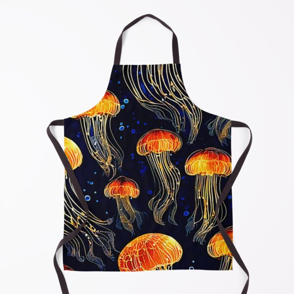 Item preview, Glowing Ocean Jellyfish Art designed and sold by Health And Fitness Posts e-Store.