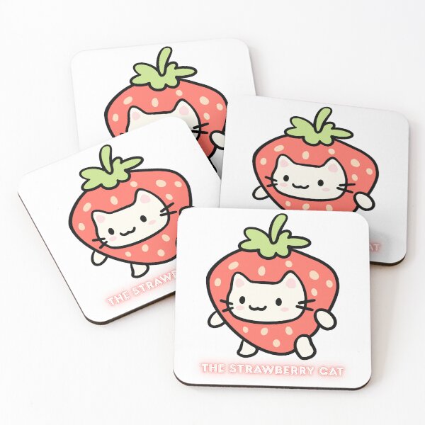 Item preview, Cute Strawberry Cat Kawaii Fruit Costume – Adorable Kitty Design designed and sold by NosionDesigns.