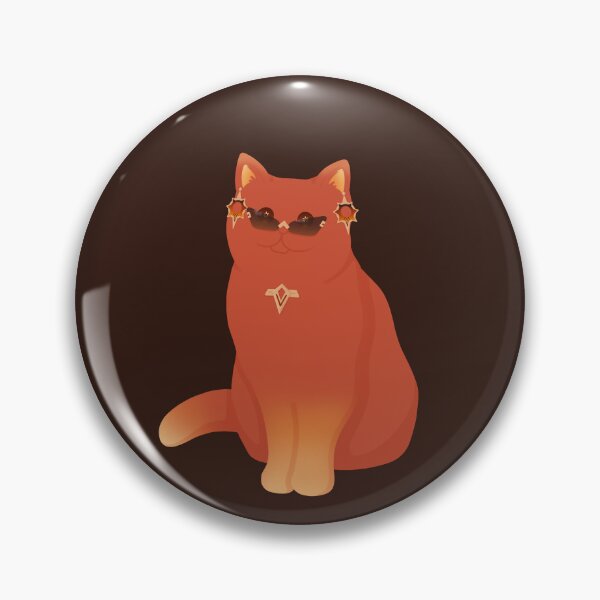 Item preview, Meowuika (Genshin Impact Mavuika as a cat)  designed and sold by ugh-lines.