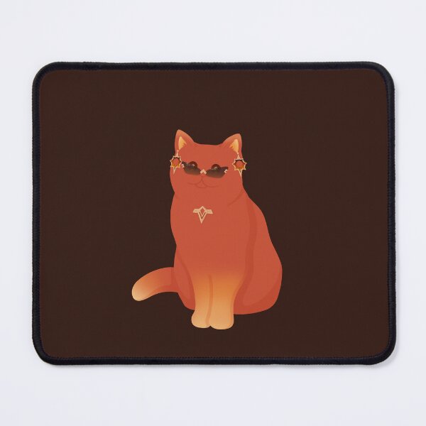 Item preview, Meowuika (Genshin Impact Mavuika as a cat) designed and sold by ugh-lines.