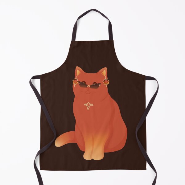 Item preview, Meowuika (Genshin Impact Mavuika as a cat) designed and sold by ugh-lines.