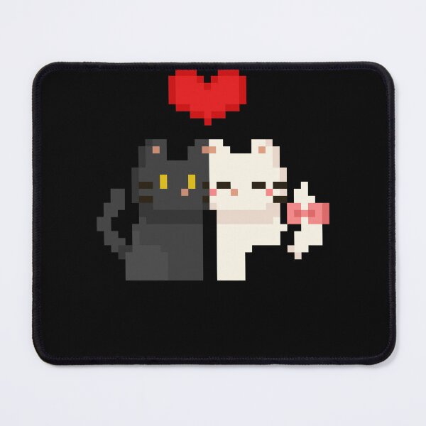 Item preview, Two Pixel Cats in Love designed and sold by SilentStyle.