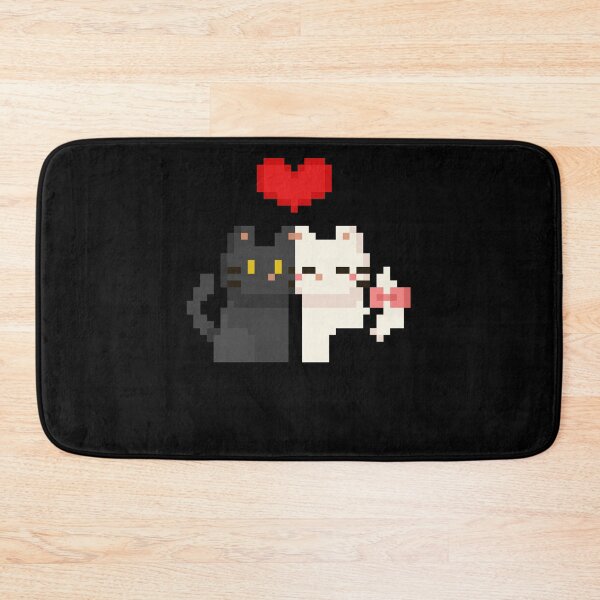 Item preview, Two Pixel Cats in Love designed and sold by SilentStyle.