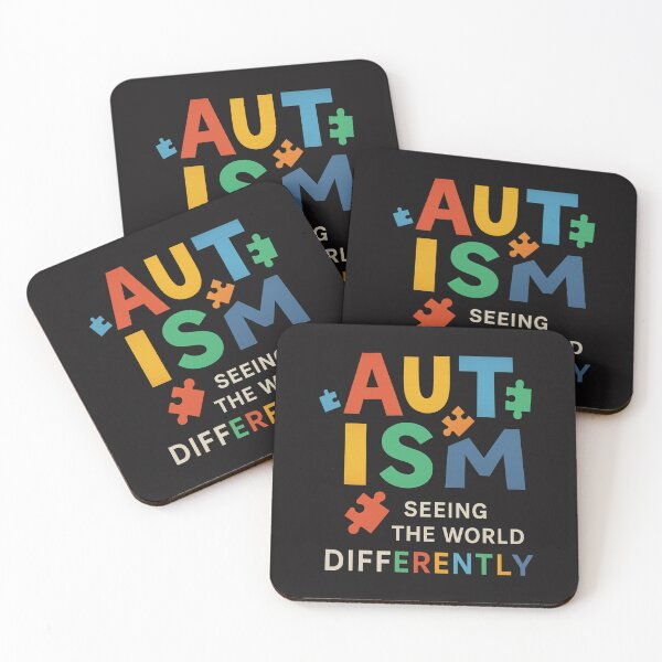 Item preview, Autism Awareness Seeing the World Differently Puzzle Quote designed and sold by Alex Songs.