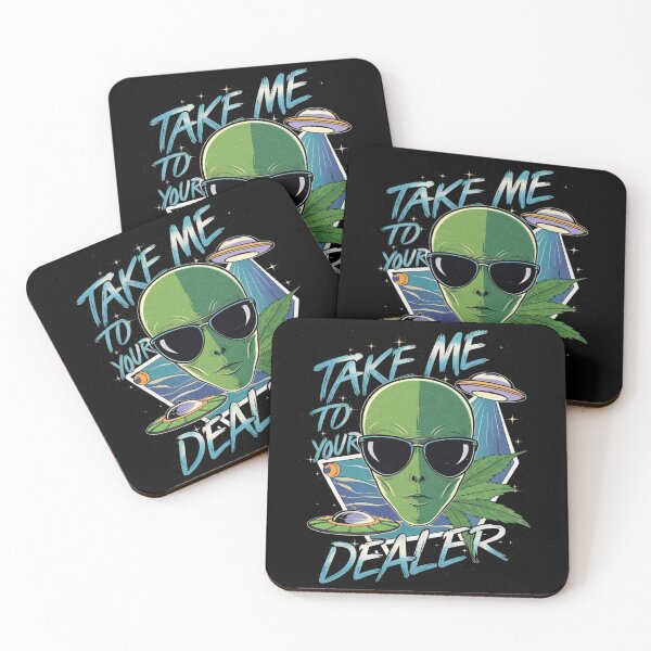 Item preview, Alien Take Me To Your Dealer Funny Stoner Humor  designed and sold by Moad Fahim.