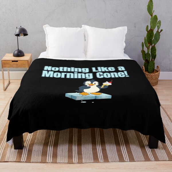 Item preview, Funny Penguin with Ice Cream Cone - Morning Chill Vibes, Ice Bath designed and sold by IceBathDESIGNS.