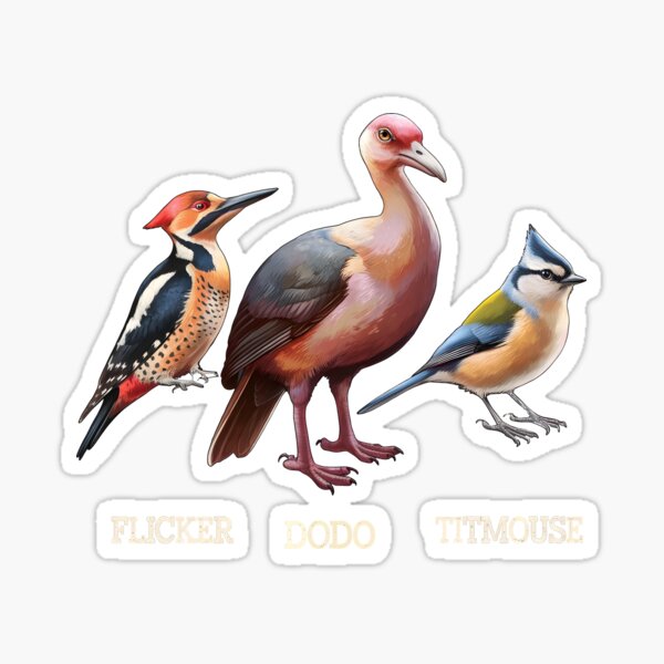 Artikel-Vorschau von Flimmer-Dodo-Meise, designt und verkauft von AniArtPL.