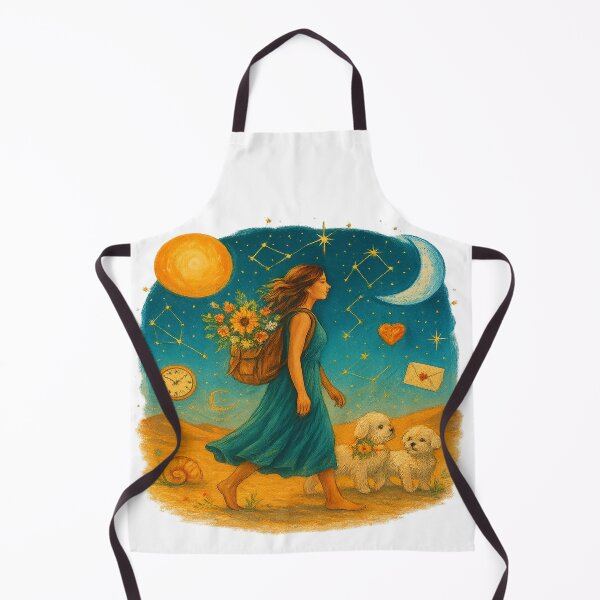 Item preview, "She Walks the Desert with Flowers and Light" designed and sold by SoulPrints by Beata.
