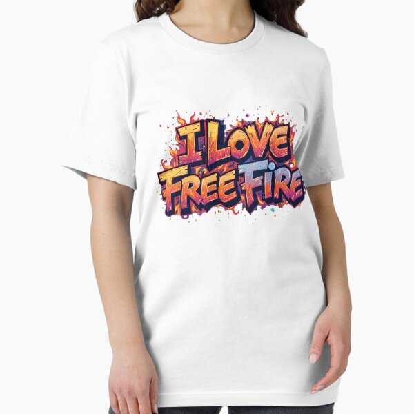 Item preview, I Love Free Fire – Fiery Gamer Spirit designed and sold by Abhikashyap.