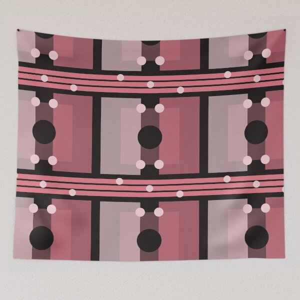 Item preview, A1VS - Pink Sqaure Shapes Seamless Pattern designed and sold by CocoLuneDesigns.