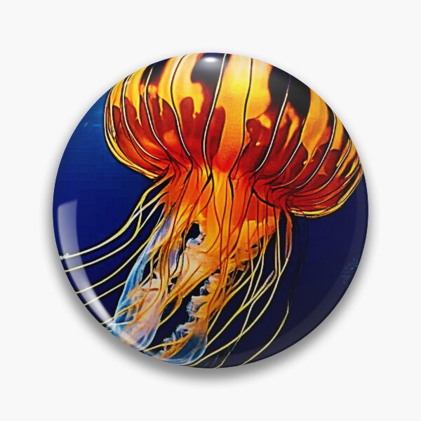Item preview, Vibrant Jellyfish Underwater Art designed and sold by Health And Fitness Posts e-Store.
