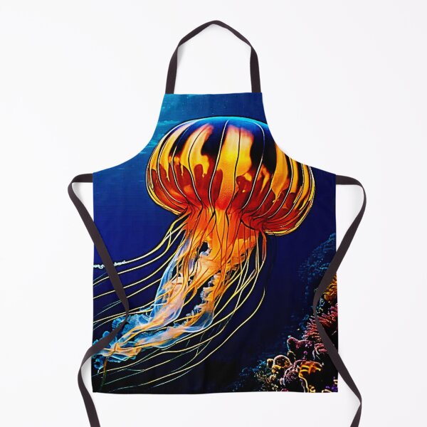 Item preview, Vibrant Jellyfish Underwater Art designed and sold by Health And Fitness Posts e-Store.