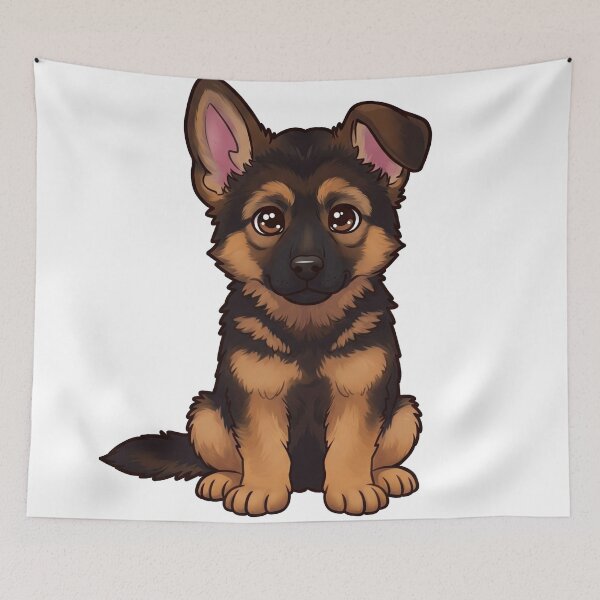 Item preview, A cute German Shepherd Puppy designed and sold by MAF_Merch.