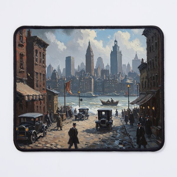 Item preview, New York in the 1800s vintage art designed and sold by Vintage Designs +.