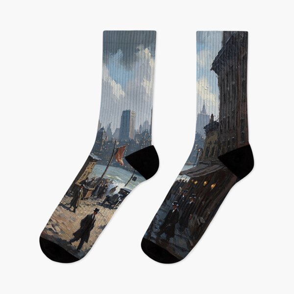 Item preview, New York in the 1800s vintage art designed and sold by Vintage Designs +.