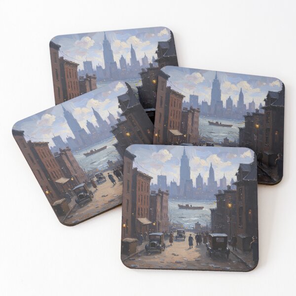 Item preview,  New York in the 1800s vintage art designed and sold by Vintage Designs +.