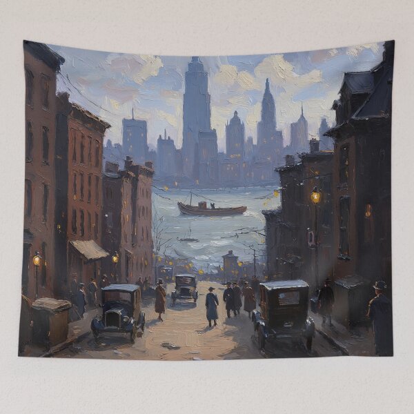 Item preview,  New York in the 1800s vintage art designed and sold by Vintage Designs +.