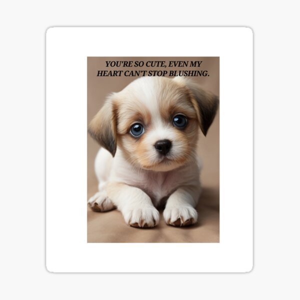 Item preview, cute puppy to make your day designed and sold by De-Sign With PS.