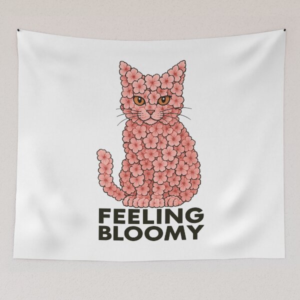 Item preview, Sakura Flowers Cat Feeling Bloomy designed and sold by Blok45.