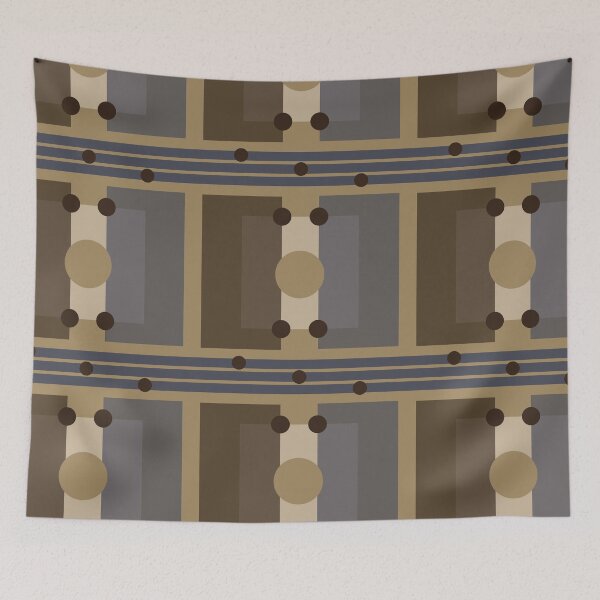 Item preview, B1VS - Brown Sqaure Shapes Seamless Pattern designed and sold by CocoLuneDesigns.