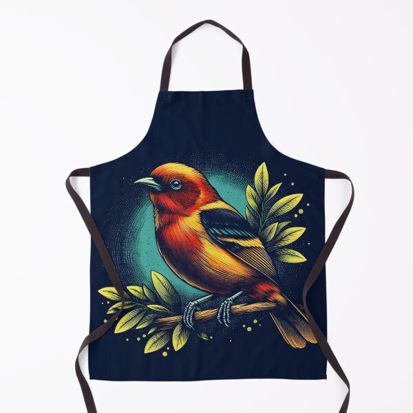 Item preview, Flame-colored Tanager 4 designed and sold by theAVIARY7.