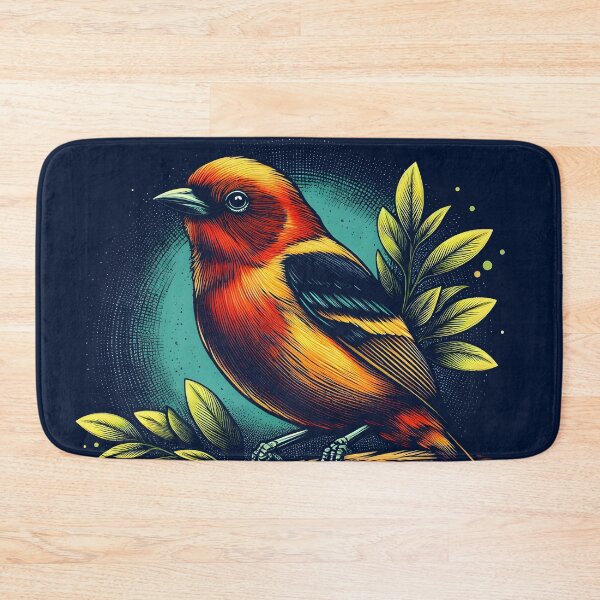 Item preview, Flame-colored Tanager 4 designed and sold by theAVIARY7.