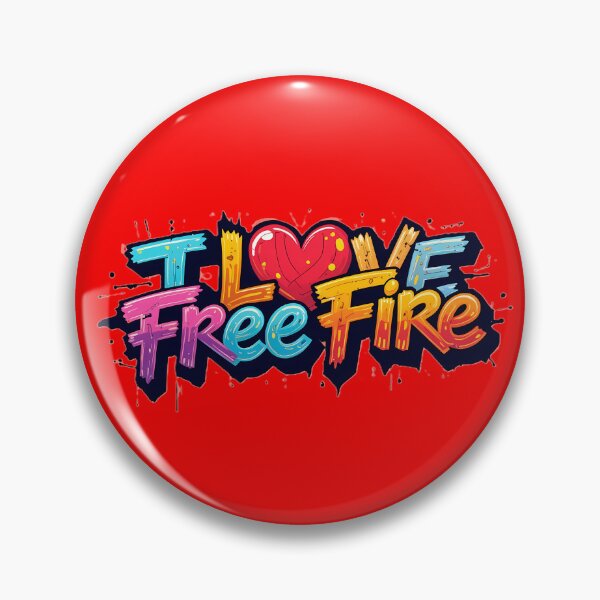 Item preview, Colorful Passion: I Love Free Fire Graffiti Art designed and sold by Abhikashyap.