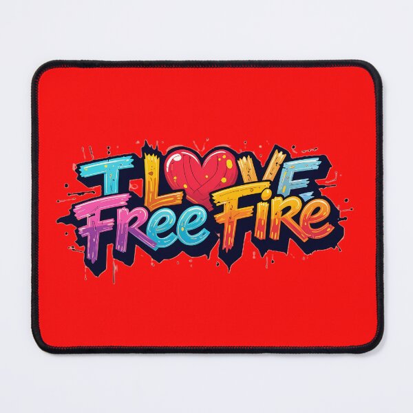Item preview, Colorful Passion: I Love Free Fire Graffiti Art designed and sold by Abhikashyap.