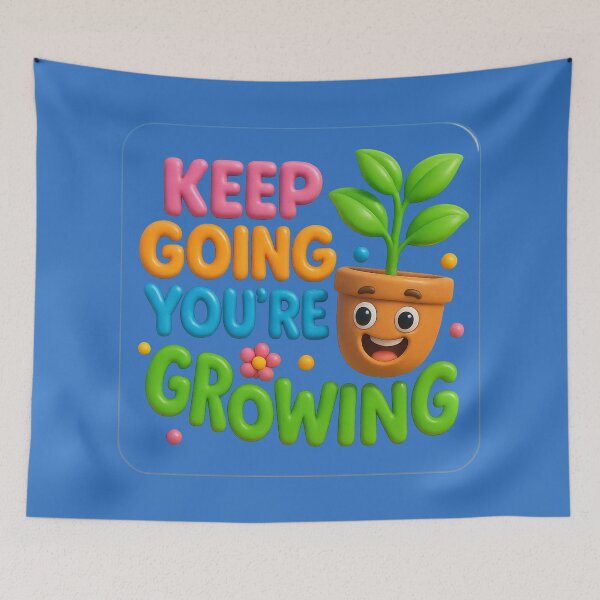 Item preview, Keep going, you're growing – plants and positivity designed and sold by Girih.